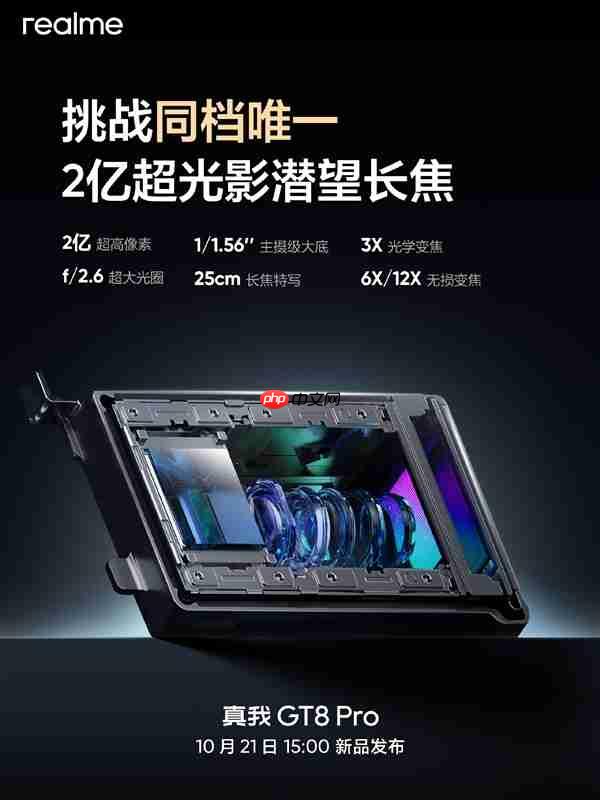 全球首发理光影像系统！真我GT8 Pro搭载同档唯一2亿像素潜望长焦