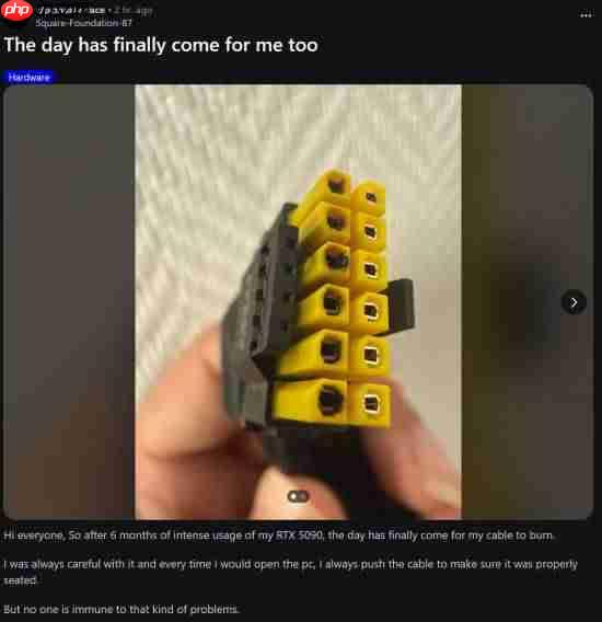 16针供电接口真没法要了!48小时烧了四块RTX 5090