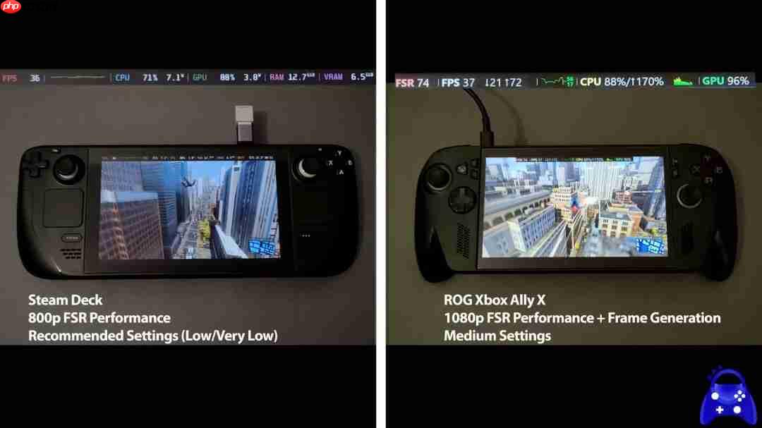 《漫威蜘蛛侠2》画面对比:Xbox Ally X超越Steam Deck