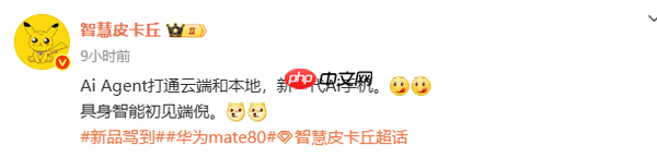 最新爆料:华为Mate 80将成新一代AI手机 还有新技术!