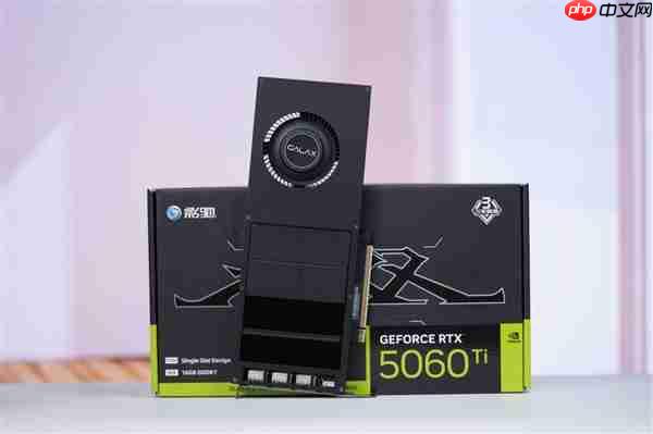 史上唯一单槽 2cm极致超薄！影驰RTX 5060 Ti无双MAX图赏