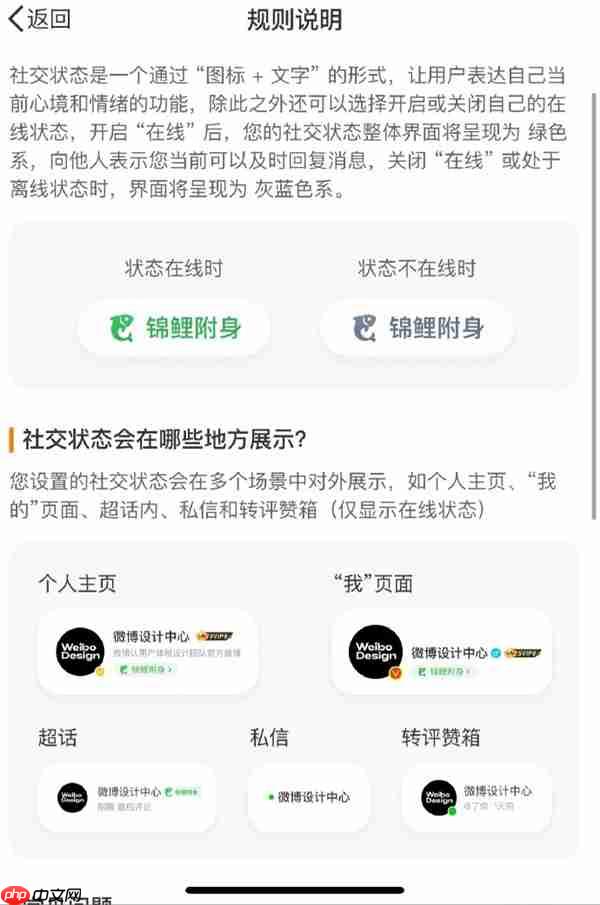 微博上线“在线状态”功能:用户可自主选择开启或关闭