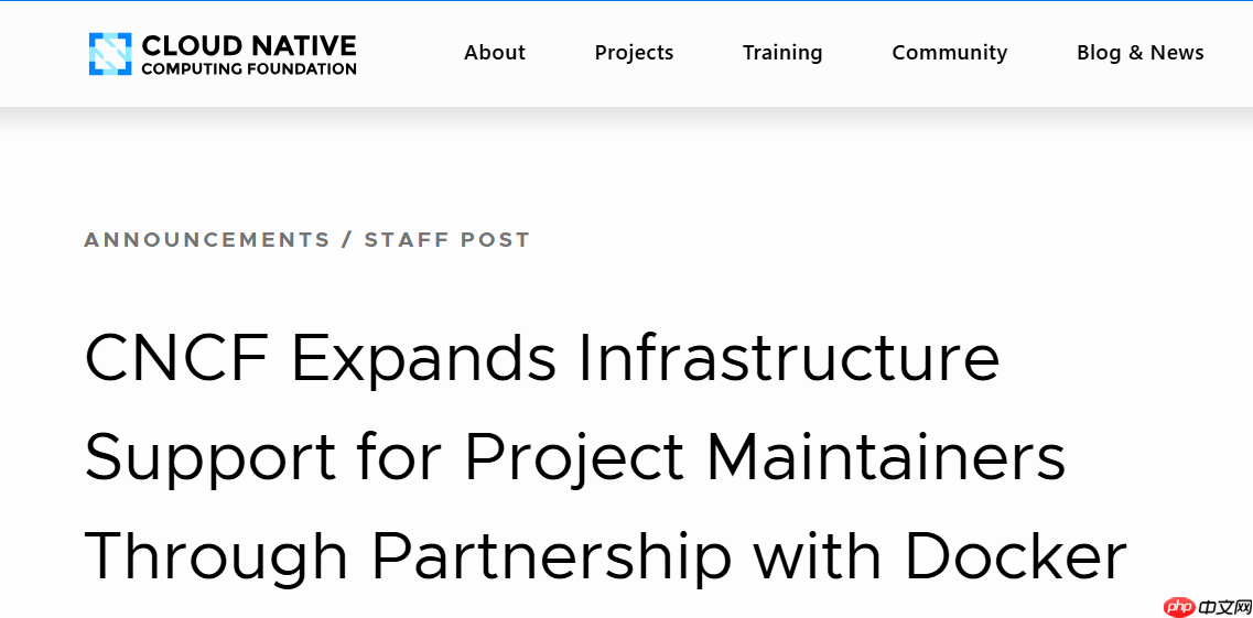 CNCF 与 Docker 达成合作