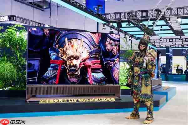 携多款巨幕亮相 海信电视2025电博会展示百吋画质标杆