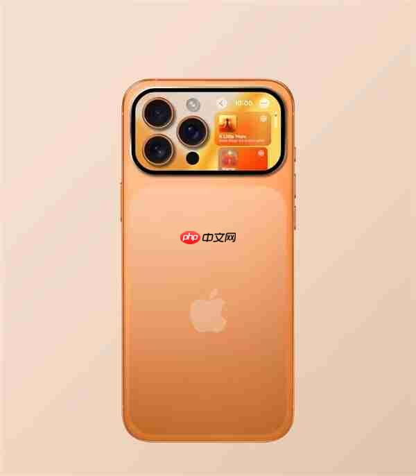 国外大神曝iPhone 17隐藏款:摄像头模组带副屏 或成苹果全新功能IP