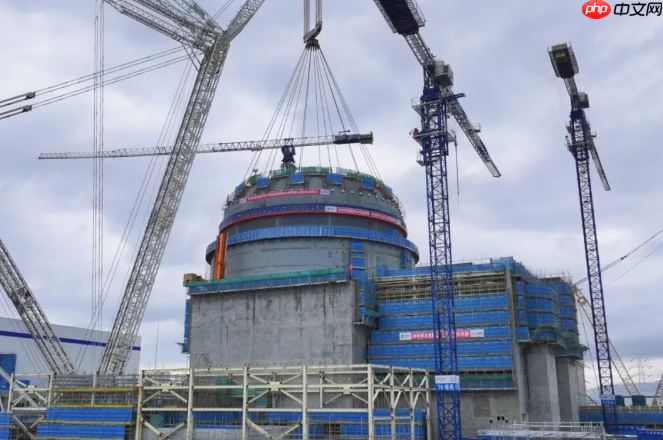 山东海阳核电 4 号机组反应堆厂房封顶,二期工程里程碑节点过半