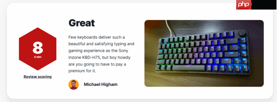 经典IG8！索尼新款游戏键盘获IGN8分好评 但是太贵