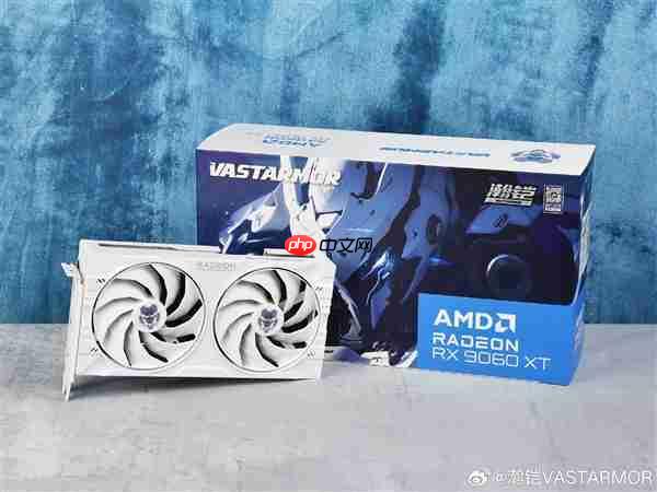 真不多见！瀚铠RX 9060 XT合金竟然用了蓝色Radeon标志包装