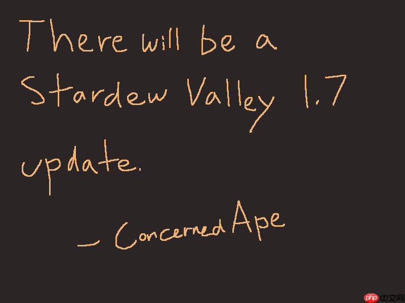 《星露谷物语》1.7版本更新要来 但还没确定发售日
