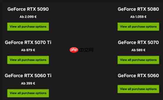 接近10%!英伟达RTX 50显卡欧洲降价了