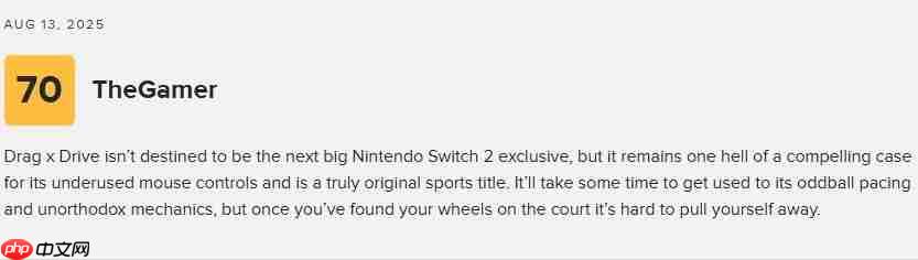 均分63！NS2“轮椅篮球”游戏《Drag x Drive》评分解禁