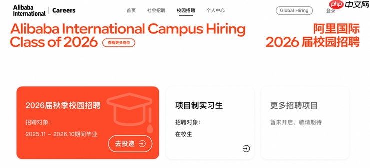2026届毕业生看过来！阿里国际要招1000人！