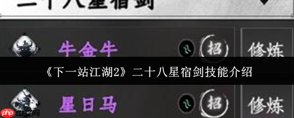 二十八星宿剑深度解析:紫色神兵中的实战王者