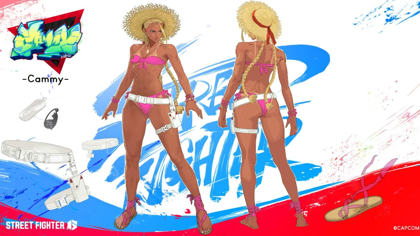 《街头霸王6》泳装造型8月5日上线!嘉米春丽经典复刻!