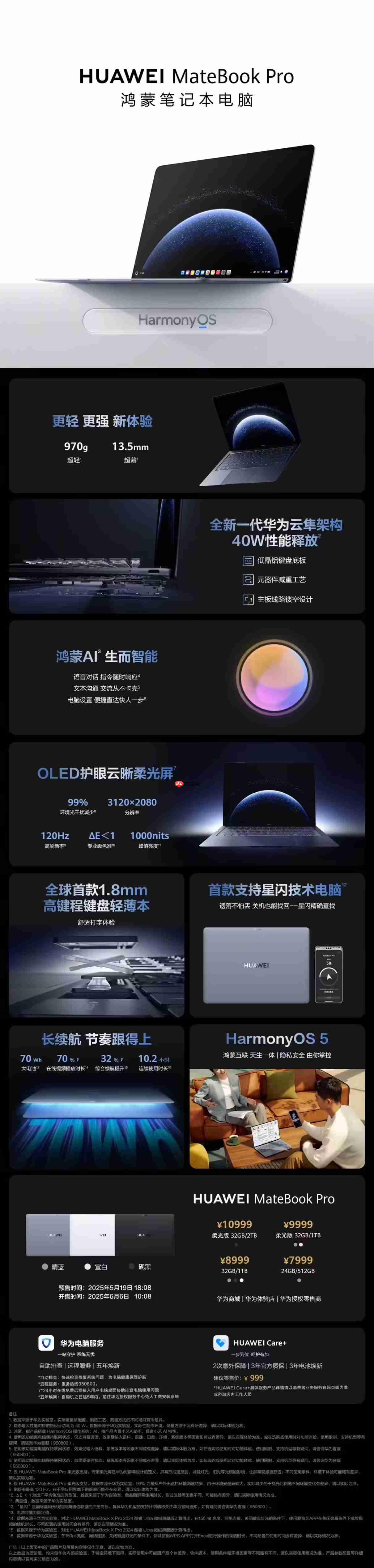 华为鸿蒙电脑开售:MateBook Fold非凡大师23999元起!