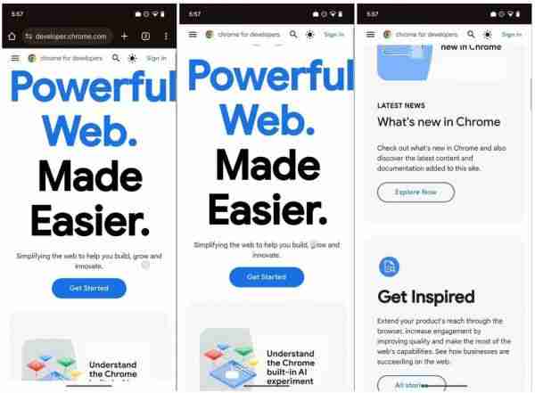 安卓版谷歌 Chrome 浏览器 135 优化手势导航，增强全屏沉浸感