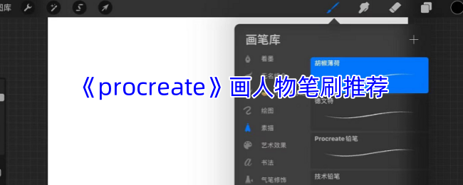 Procreate人物绘画笔刷零基础教程 从草稿到肌理全流程指南