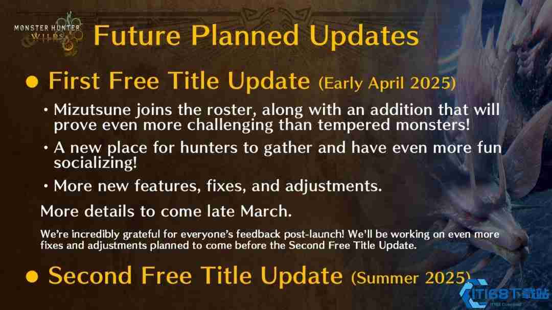 猎人之旅再启!怪物猎人21周年庆Capcom揭晓荒野未来更新蓝图