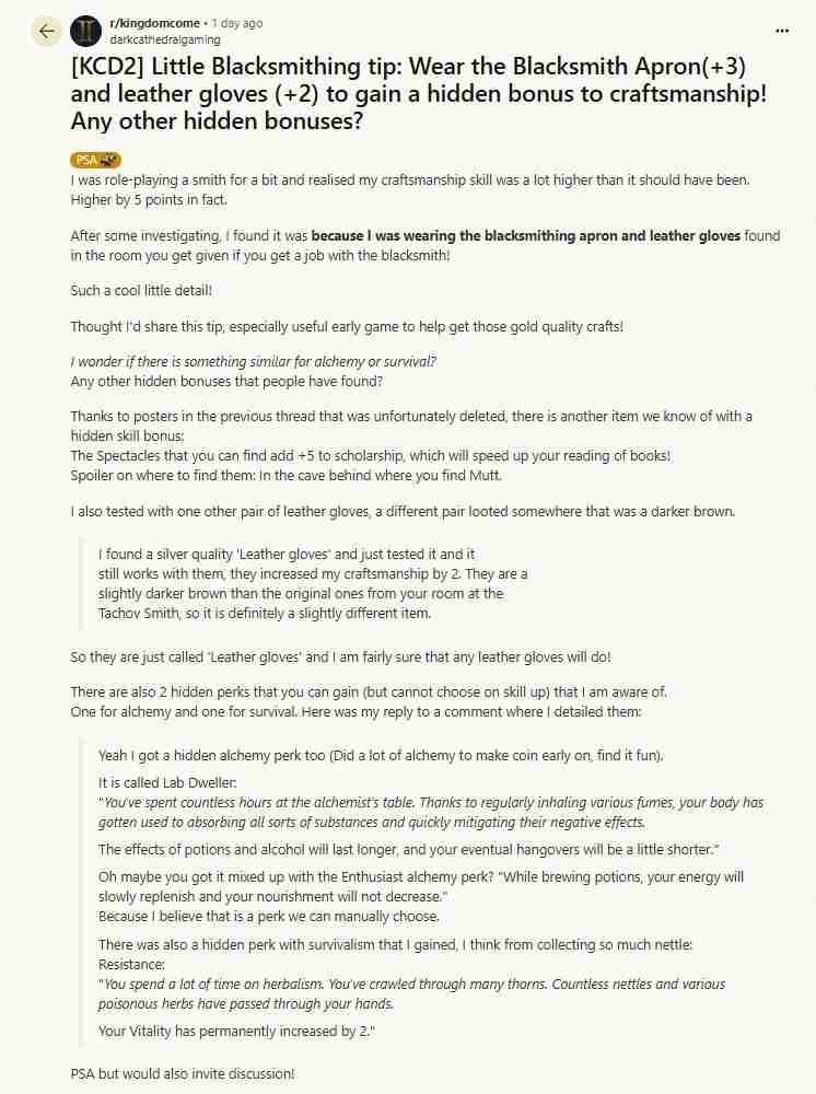 天国:拯救2隐藏机制揭秘:深度体验中世纪生活技能