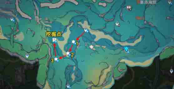 《原神》4.3秘宝迷踪第二天宝藏位置及获取方法指南