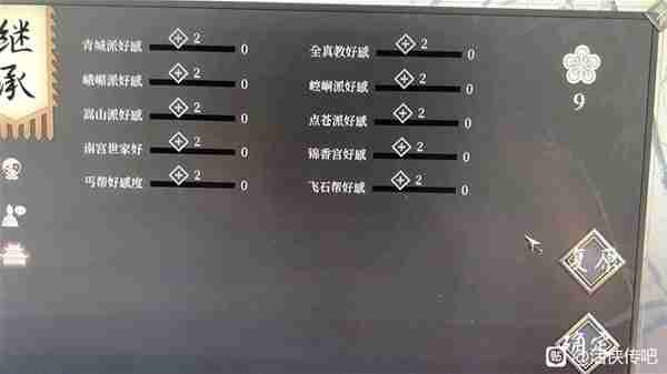 《活侠传》二周目卡初始点数操作方法