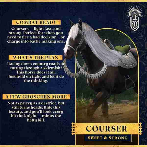 《天国：拯救2》可骑乘马匹介绍 战马代表尊贵奢华