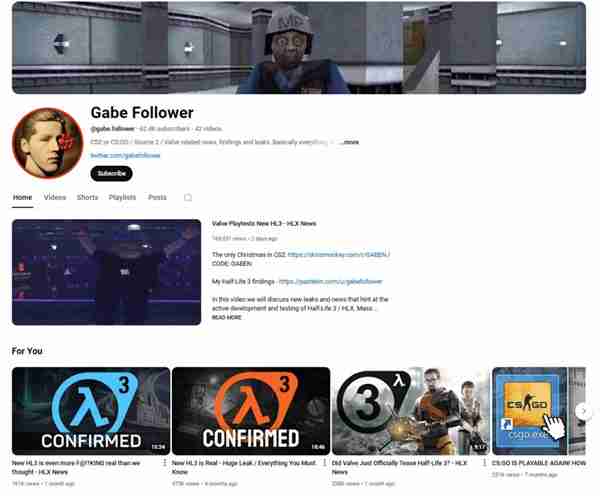 V社内部人员曝《半条命3》正在测试 或于2025年推出