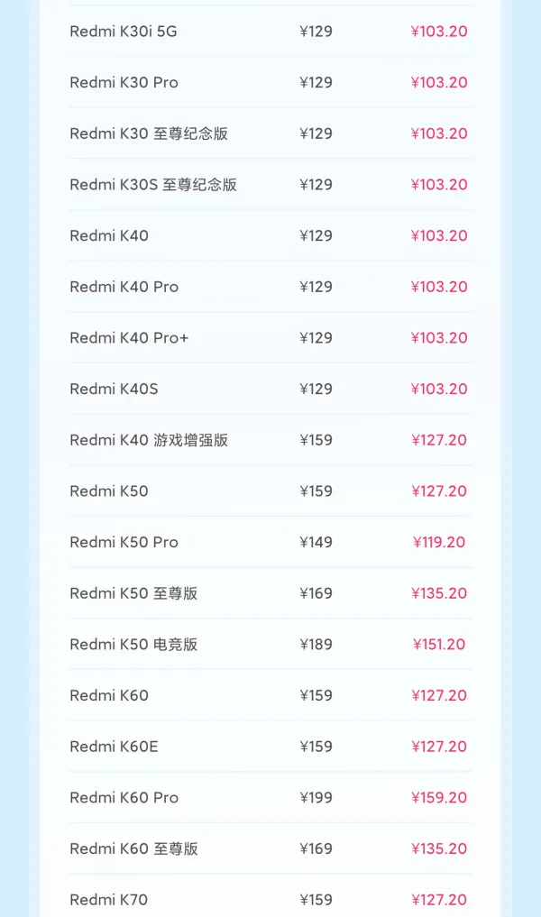 小米科技年货节活动开启，手机电池换新 79.2 元起