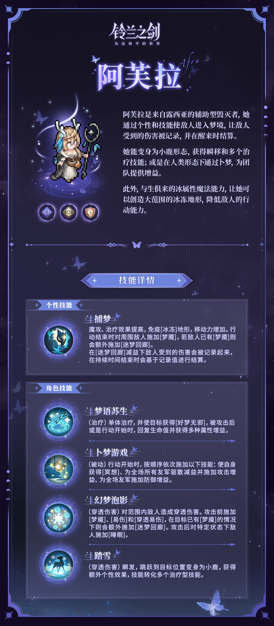 《铃兰之剑》「初遇」邂逅预告:阿芙拉-好梦无邪