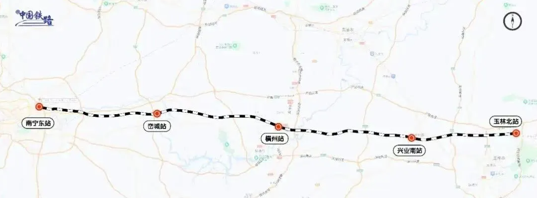 南珠高铁南宁至玉林段 12 月 30 日开通运营:旅行时间缩短至 48 分钟