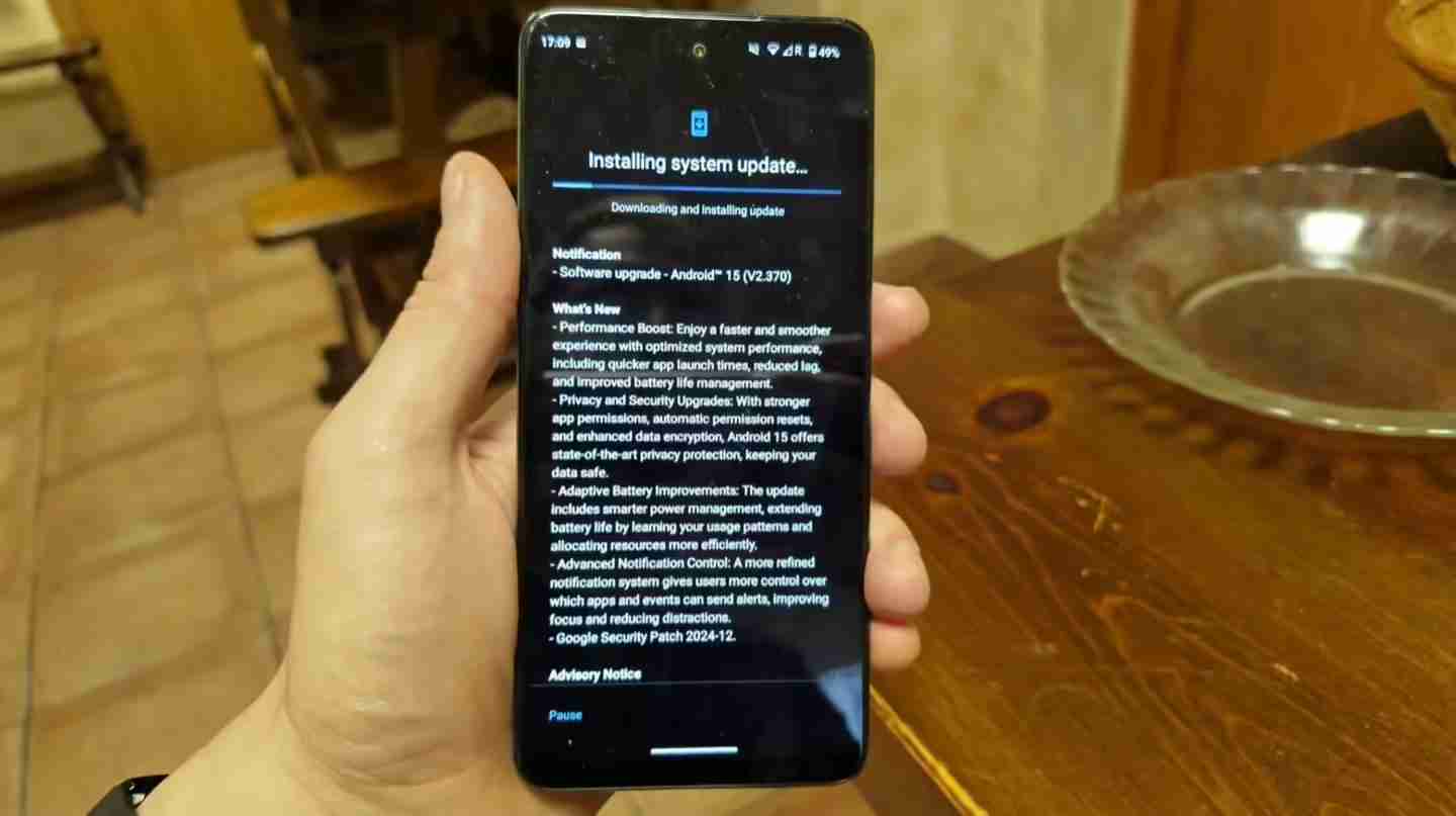 HMD手机开始推送安卓15更新,首批机型涵盖Pulse Pro、Skyline、诺基亚XR21等