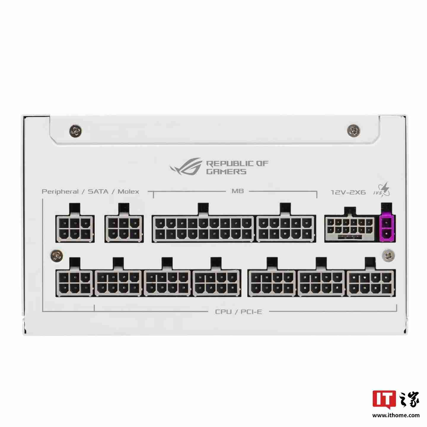 华硕推出 ROG STRIX 白金雷鹰 1000W 白色版电源,1499 元