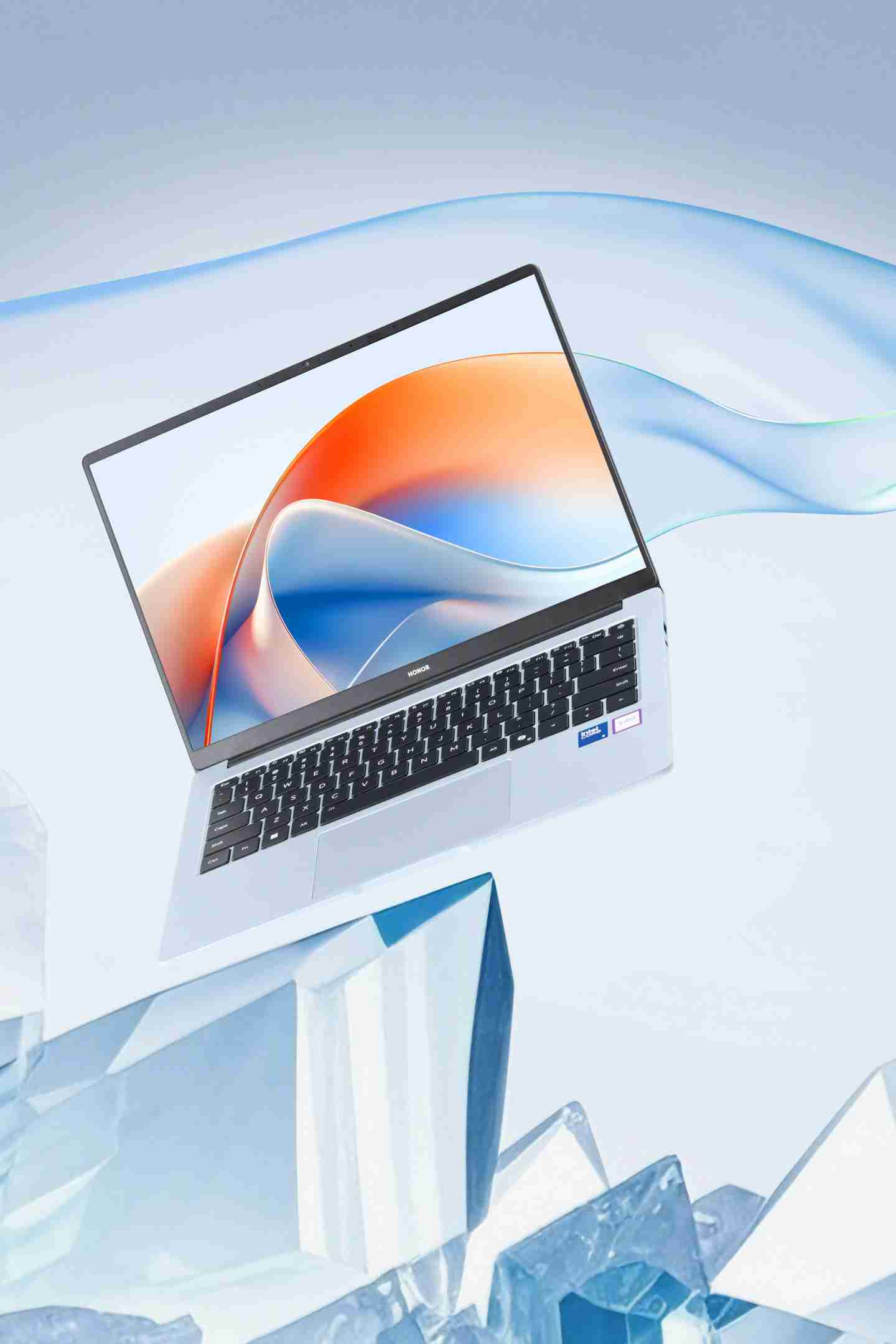 荣耀笔记本 X Plus 全新配色“浅海蓝”外观细节公布,提供 Type-C、HDMI 等接口