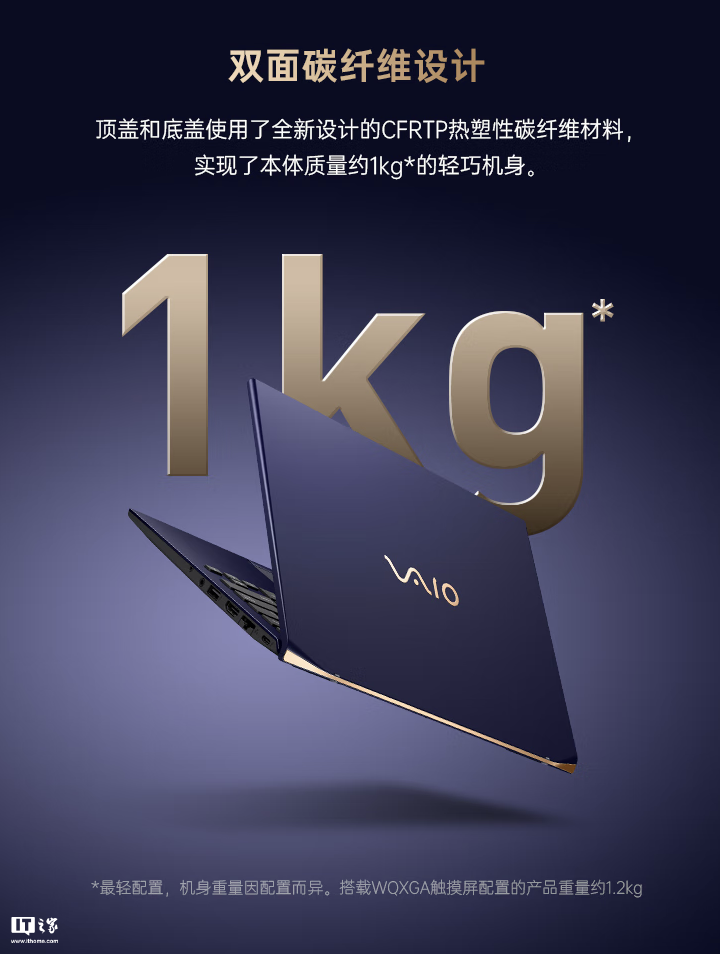 VAIO SX14-R 轻薄本勝色触控屏特别版国行首销,Ultra7-155H + 64G + 2T 售 24988 元