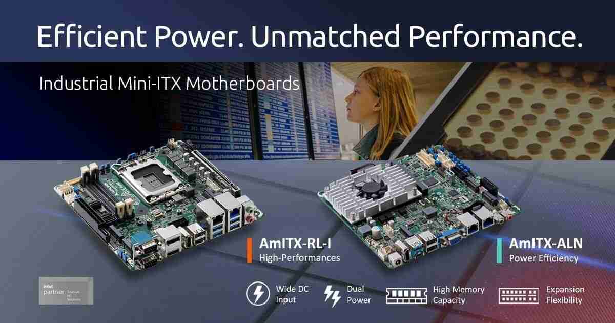 凌华推出两款 AmITX Mini-ITX 主板:双网口,最高支持 64GB DDR5 4800MHz 内存