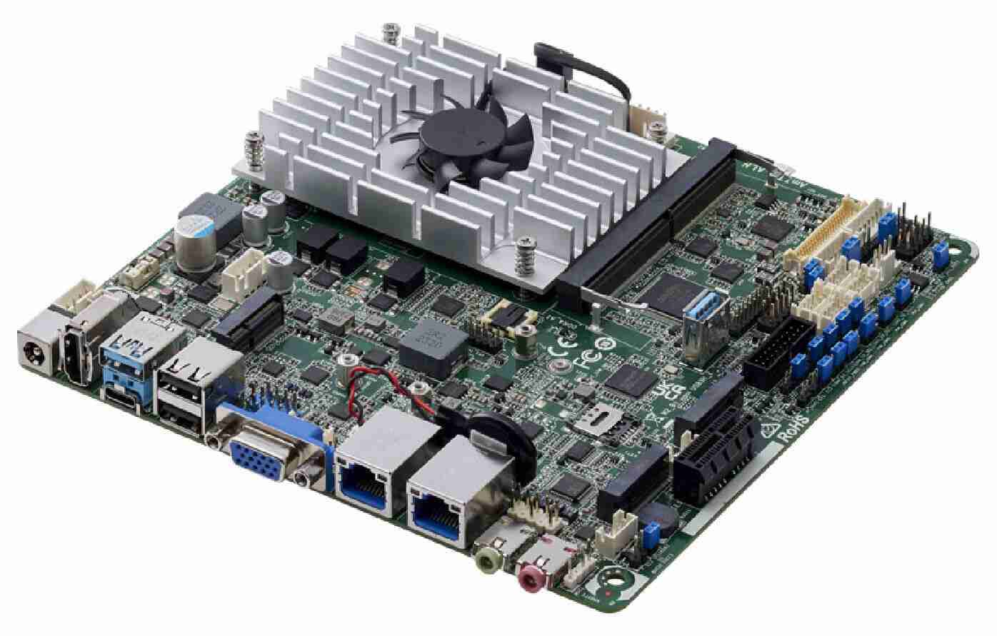 凌华推出两款 AmITX Mini-ITX 主板:双网口,最高支持 64GB DDR5 4800MHz 内存