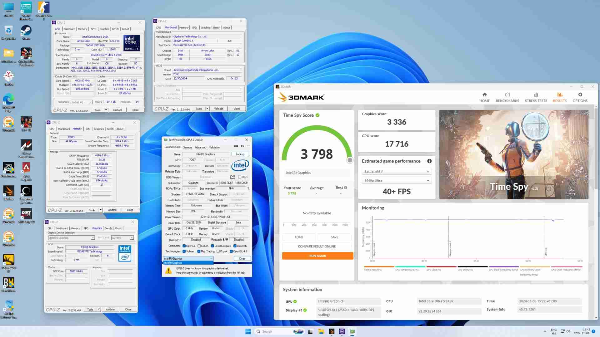 英特尔酷睿 Ultra 5 245K 处理器核显超频至 3.0GHz,性能提升 50%、超英伟达 GTX 1650 独显