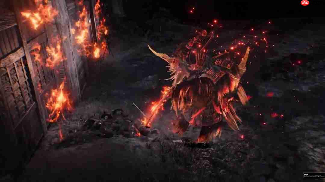 《仁王3》新实机 主角大战妖怪化Boss山县昌景