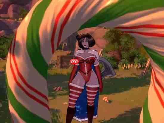 大雷白雪公主游戏新实机：圣诞装抖动物理效果拉满