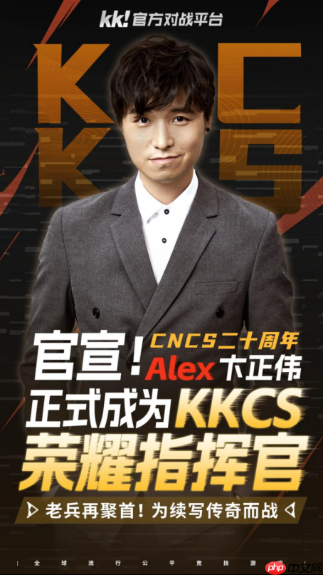 CNCS20周年遇传奇加持!KK官方对战平台官宣荣耀指挥官Alex,共启CS1.6新征程!