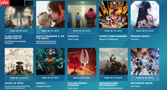 TGA"玩家之声"投票进入第二轮！有两款国产游戏不幸淘汰