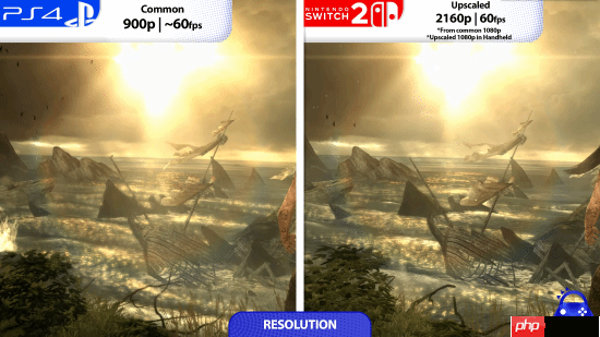 《古墓丽影9》NS2和PS4画面对比:分辨率高但砍画质