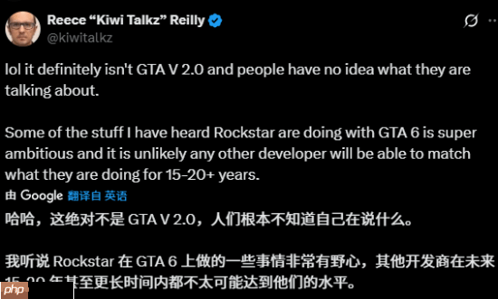 未来20年无人能及？业内人士爆料《GTA6》野心