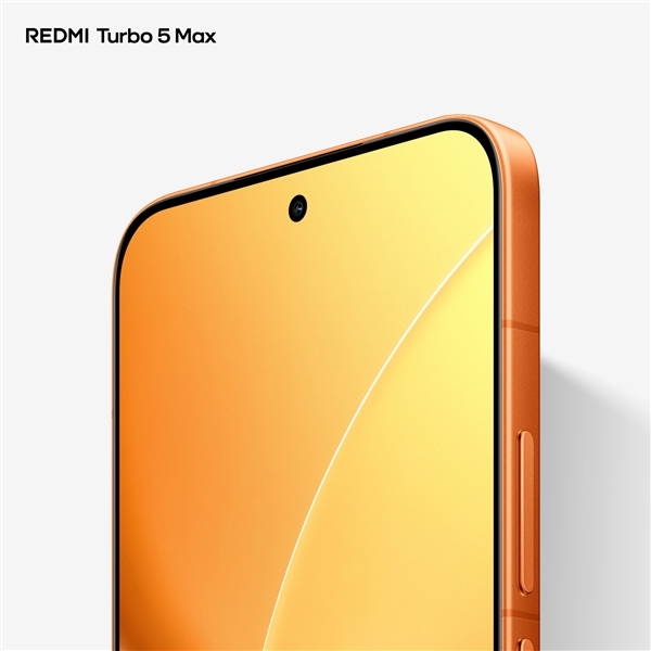 首款天玑9500s旗舰!REDMI Turbo 5 Max阳光橙外观图公布